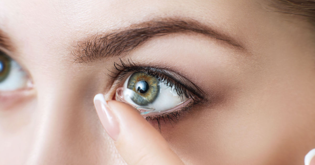 Kontaktlinsenprobleme beim Tragen